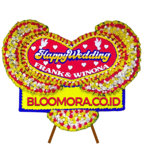 Bunga Papan Happy Wedding